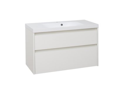 10701 koupelnova skrinka duomo bila leskla s umyvadlem 101 cm