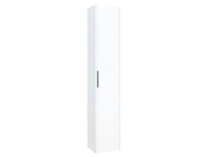 Vysoká závěsná koupelnová skříňka Loft 32x27x170 cm bílá