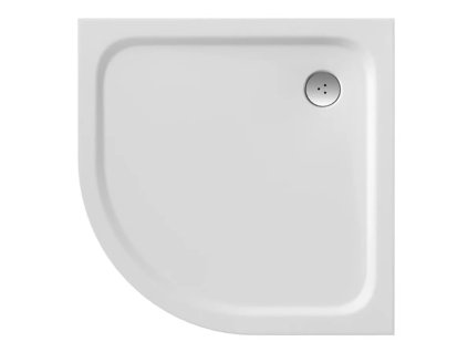 Mramorová nízká sprchová vanička čtvrtkruh 90x90 litý mramor