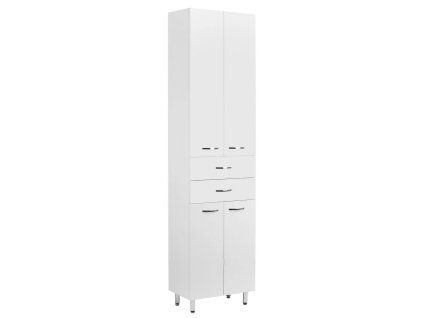 Vysoká koupelnová skříňka K Plus 50x194x29 cm | Besteco.cz
