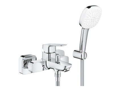Grohe Professional Cubeo Vanová nástěnná baterie s přepínačem a vanovým setem, chrom 1018140000