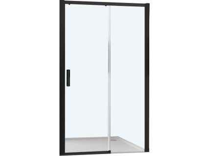 Hüppe Posuvné sprchové dveře Trend Easy Black 120 cm, Pravé, Černá matná