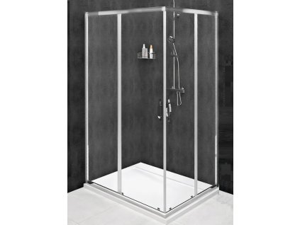 Gelco Sigma Simply Sprchový kout 100x80 cm, chrom/čiré sklo  GS2110GS2180