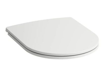 [Kód: BE1197] Bílé tenké WC sedátko BESTECO Slim Soft-Close z duroplastu detail hladkého antibakteriálního povrchu.