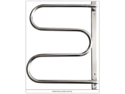 Elektrický sušák otočný (Varianta Barva - Bílá, Materiál - Komaxit, Rozměr radiátoru - ES 2 - 35 x 565 x 475 mm, Výkon - 40 W)