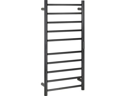 Elektrický sušák ručníků LADERRA, 450x960 mm, 130W, nerez, černá, Kód: 704151040