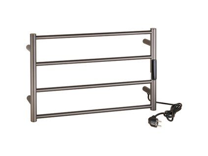 Elektrický sušák ručníků LADERRA mini, 560x370x90 mm, 63W, nerez, mat, grafitová, Kód: 704155085