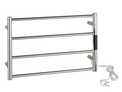 Elektrický sušák ručníků LADERRA mini, 560x370x90 mm, 63W, nerez, lesk, Kód: 704151081
