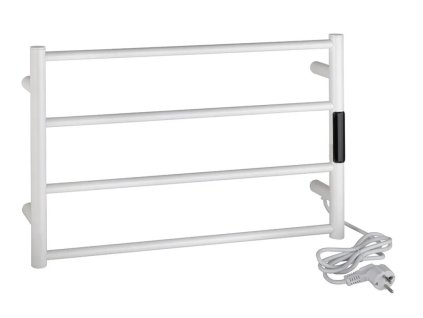 Elektrický sušák ručníků LADERRA mini, 560x370x90 mm, 63W, nerez, bílá, Kód:704151084