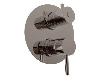 Besteco Podomítková baterie Seina 3-cestná s tělesem, metal grey kartáčovaná se987 3mgk