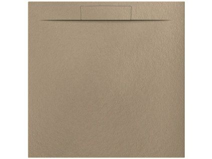 Besteco Sprchová vanička Nilo 90x90 cm, litý mramor, moka kód: NI090090MOEQZ