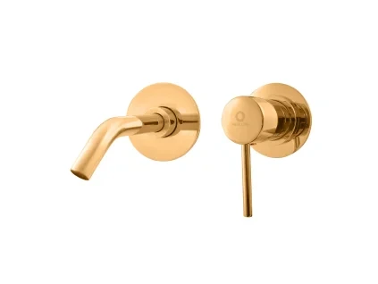 Podomítková umyvadlová baterie Seina SE934 – kartáčovaná zlato | Besteco.cz