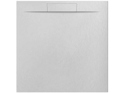 Besteco Sprchová vanička Nilo blanco 90x90 cm, litý mramor, bílá