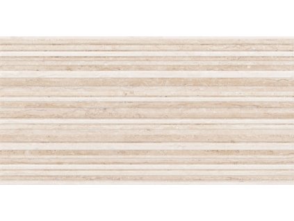 Strukturovaný keramický obklad Toscana Beige Line 25x50 cm v imitaci béžového mramoru