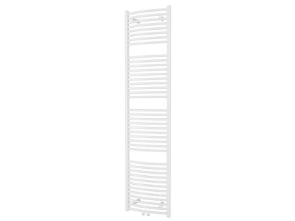 Oblý kombinovaný koupelnový radiátor Grande v matné barvě černý samet se středovým připojením, rozměry 45x185 cm Kód:G45185OWSP