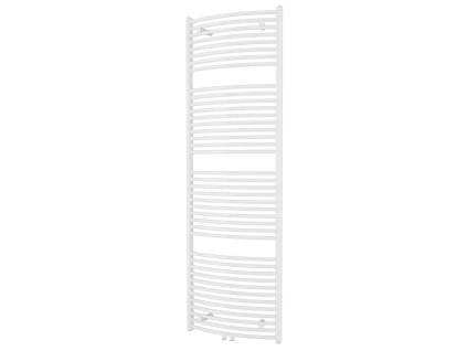Oblý kombinovaný koupelnový radiátor Grande v barvě bílé se středovým připojením, rozměry 60x185 cm Kód: G60185OWSP