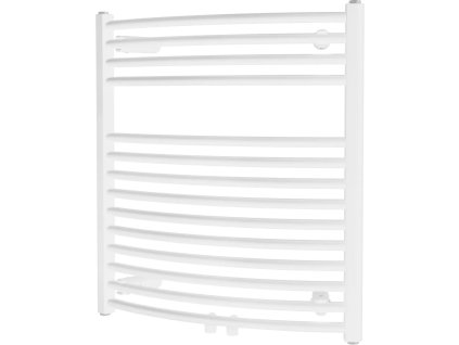 Kombinovaný oblý radiátor Grande 75x65 cm v bílém provedení s prostorem pro zavěšení ručníků. Kód: G7565OWSP