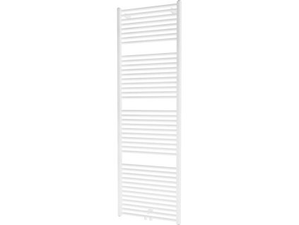 Bílý rovný koupelnový radiátor Grande 60x185 cm zobrazený z levého profilu na bílém pozadí. Kód: G60185RWSP