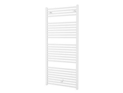 Bílý koupelnový radiátor Grande rovný 60x133 cm - čelní pohled na topný žebřík Kód:G60133RW