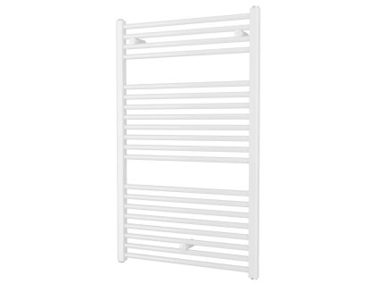 Bílý koupelnový radiátor Grande rovný 60x97 cm - čelní pohled na topný žebřík Kód: G6097RW