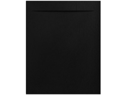 Černá obdélníková sprchová vanička Nilo negro 100x80 cm z litého mramoru s krytým odtokem Kód: NI100080NEEQZ