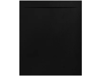 Černá sprchová vanička z litého mramoru Nilo negro 120x100 cm