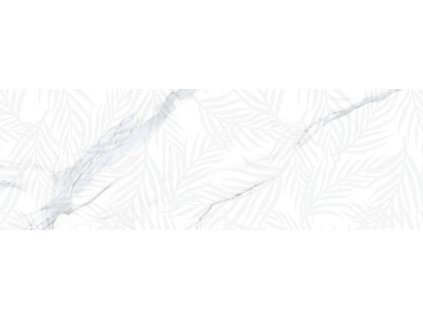 Detail rektifikovaného dekorativního obkladu Livorno Kentia Gris 30x90 cm s mramorovým vzorem a strukturou lístků