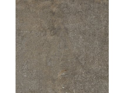 Rektifikovaná gresová dlažba Kontext Rust 60x60 cm v hnědo-šedé imitaci kovu