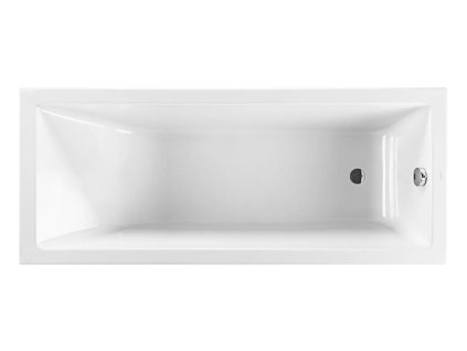 Bílá akrylátová vana Jika Cubito Pure 180x80 cm - pohled z nadhledu
