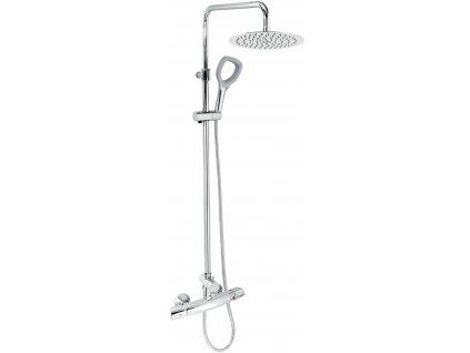 Úsporný sprchový sloup NOVASERVIS METALIA ECO s termostatickou baterií a hlavovou sprchou chrom, kód 57062/1.0