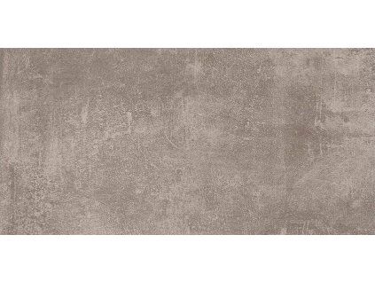 Detail textury velkoformátové slinuté dlažby Volcano Taupe 60x120 cm v designu šedohnědého betonu