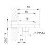 sapho jumper drzak sprchy s vyustenim chrom jm540 (1)
