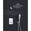 THERMO 3F Termostatická Podomítková Baterie 3 Výstupy Chrom