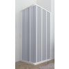 [Kód: 112001] Sprchový kout Flex Venere New 80x120 cm zavírání na stranu detail rámu a transparentních PVC lamel.