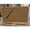BESTECO Koupelnový set z masivního dubu s dvojumyvadlem a galerkou 120x56x86 cm