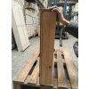 BESTECO Koupelnový set z masivního dubu s dvojumyvadlem a galerkou 120x56x86 cm