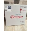 BESTECO Kristal kulaté LED zrcadlo Ø 80 cm (zdobený okraj, nastavitelná barva)