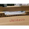 BESTECO Kristal kulaté LED zrcadlo Ø 60 cm (zdobený okraj, nastavitelná barva)