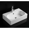 Besteco keramiické umyvadlo 60x40 cm s bílou glazurou P7573