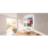 BESTECO Naturel zrcadlo s LED osvětlením 60x65 cm