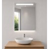 BESTECO Naturel zrcadlo s LED osvětlením 60x65 cm Kód:mfc65-60
