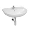 LAUFEN JIKA LYRA PLUS Umyvadlo H8143840001041, 1 otvor pro baterii, Bílá, 65x52 cm