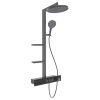 Sprchový sloup SLEZÁK RAV NIL Metal Grey s baterií a hlavovou sprchou, kód NL055.5MG