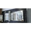 Besteco Lux stripe zrcadlová skříňka 120x70x14 cm (LED, lupa, silová zásuvka)