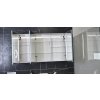 Besteco Lux stripe zrcadlová skříňka 120x70x14 cm (LED, lupa, silová zásuvka)