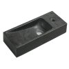 Besteco Kamenné umývátko 38x8x14 cm, antracit 2401-31