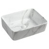 Besteco Keramické umyvadlo 48x13x38 cm, carrara MM517