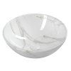 Besteco Keramické umyvadlo 42x16,5 cm, carrara MM117