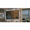 BESTECO Digital LED zrcadlo 120x65 cm (meteostanice, hodiny)