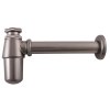 Umyvadlový sifon 5/4",  průměr 32 mm, metal grey